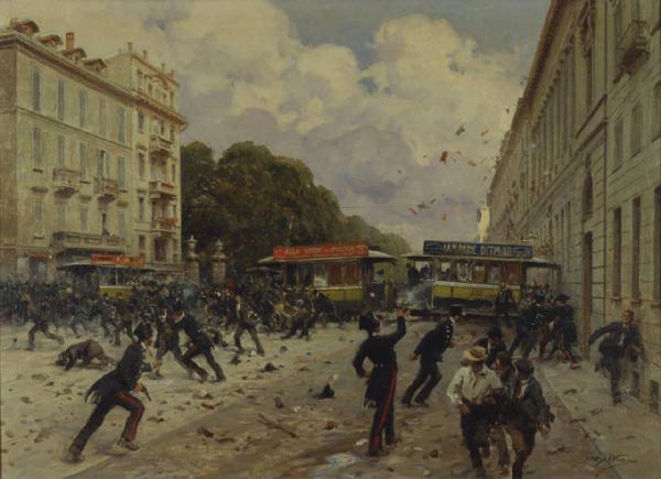 Barricate sul Corso Venezia nel 1898