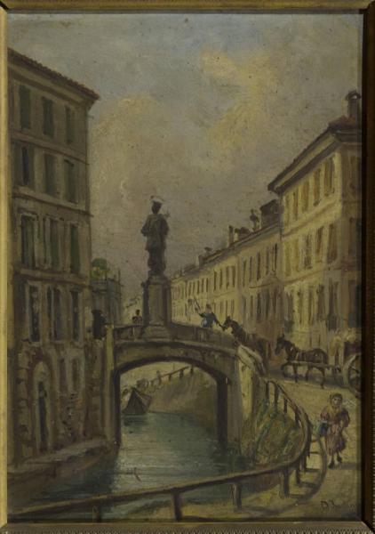 Il ponte di Porta Romana a Milano 1845