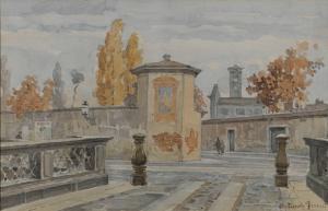 Angolo di via S. Barnaba e via Francesco Sforza nel 1896