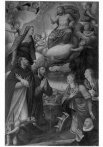 Visione di San Domenico con santi e committenti