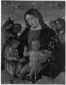 Madonna con Bambino, San Giovannino e angeli