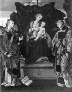 Madonna con Bambino, san Lorenzo e santo Stefano