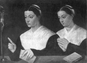 Ritratto di due sorelle in preghiera