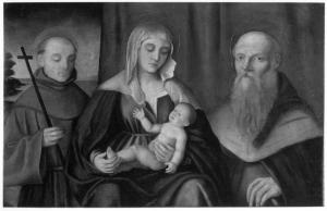 Madonna con Bambino tra sant'Antonio da Padova e sant'Antonio abate