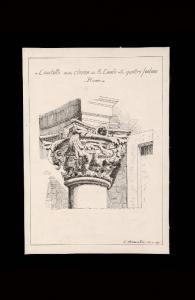 Capitello della chiesa di S. Carlo alle Quattro Fontane. Roma