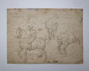 (R)Studi di cavalli e cavaliere; (V) Studio di Cavallo