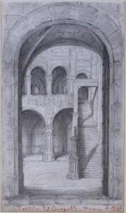 Cortile del Palazzo del Bargello a Firenze