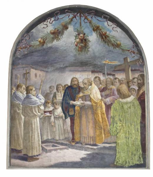 Carlo Pallavicino benedice la posa della prima pietra