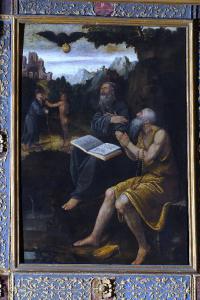 Sant'Antonio abate e san Paolo eremita nutriti da un corvo