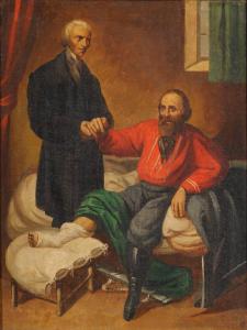 Garibaldi ferito con medico