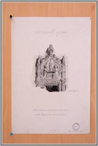 Castiglione Olona, Schizzo dal vero del ciborio della chiesa delle Vergine del Rosario (sec. XV)