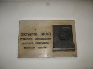 Targa commemorativa di Giovanni Mori