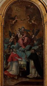 Madonna con Bambino tra San Giovanni Battista, San Carlo Borromeo, San Domenico e San Francesco