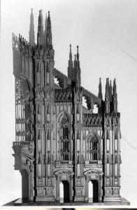 Modello della facciata del Duomo di Milano