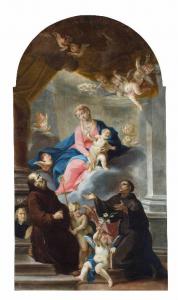 Madonna con Bambino, sant'Antonio da Padova e san Francesco da Paola