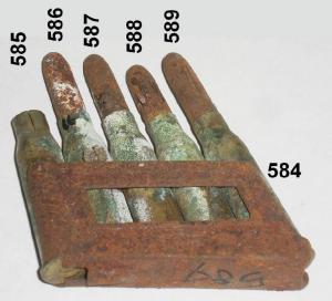 Lastrina per munizioni fucile austriaco mod. 1895 cal. 8x50R