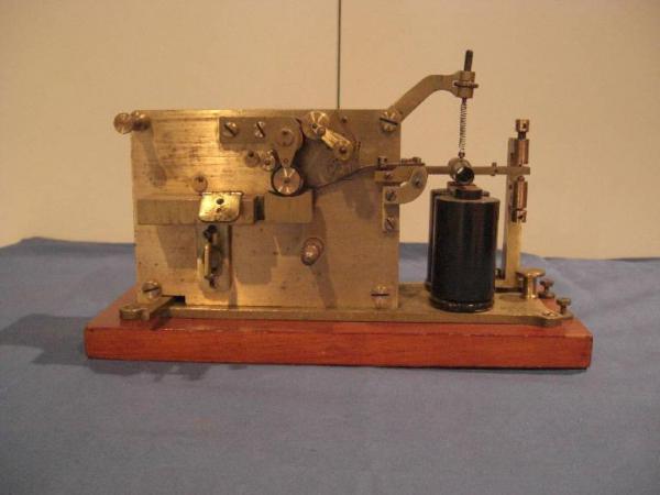 Sistema Breguet - apparato telegrafico ricevente - elettricità e magnetismo