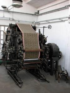 Macchina da stampa per tessuti - industria, manifattura, artigianato