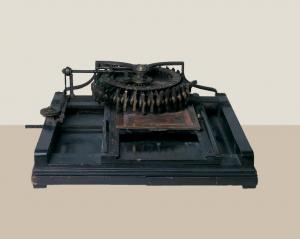 Macchina Barozzi Marchesi 1848 - macchina per scrivere - meccanica