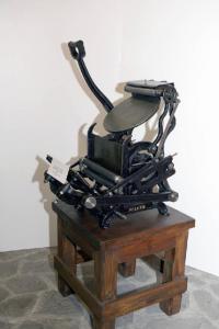"Boston" - macchina da stampa tipografica - industria, manifattura, artigianato