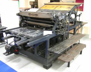 Macchina da stampa tipografica - industria, manifattura, artigianato