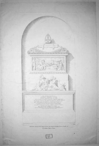 Monumento funebre eretto nel Duomo di Brescia alla memoria del defunto Monsignor Gabrio Maria Nava