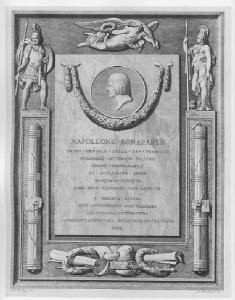 Lapide dedicata a Napoleone primo console