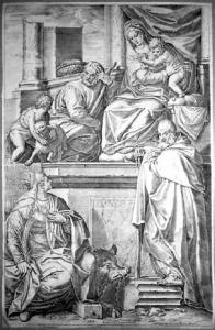 La Sacra Famiglia con i Santi Caterina ed Antonio Abate