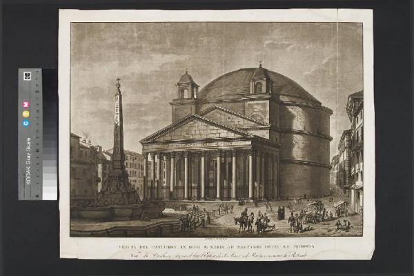 Veduta del Pantheon, in oggi S. Maria ad martyres detta la Rotonda