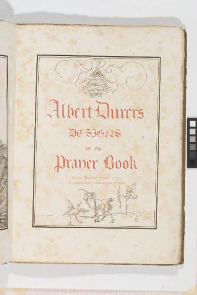 Albert Durer / Dessins / of the / Praper Book