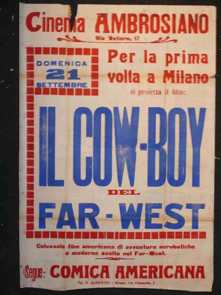 Il cow-boy del far-west