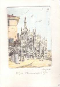 Milano: il Duomo con coperto Figini