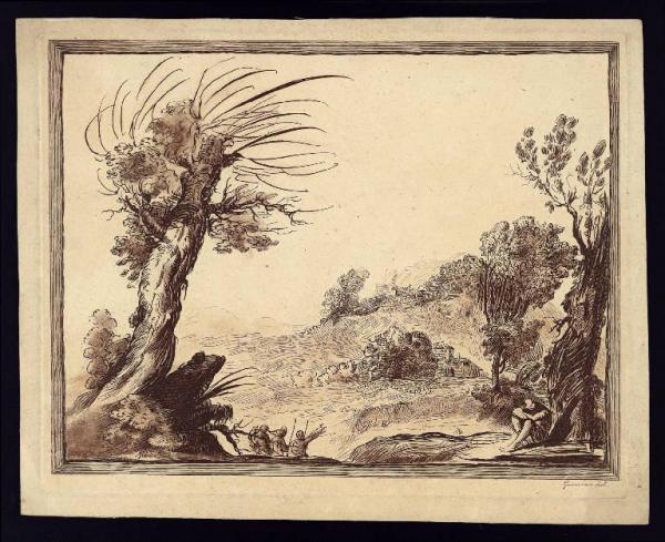 Eighty-two prints engraved by F. Bartolozzi, & c. from the original drawings of Guercino, in the collection of his Majesty. Vol. 1