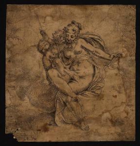 Venere e Cupido sulle nuvole