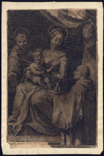 Madonna con Bambino e San Gerardo dei Tolomei e San Bernardino da Siena