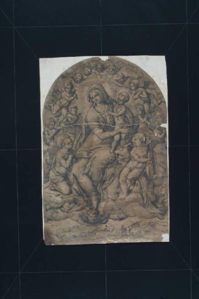 Madonna con Bambino, san Giovannino e angeli