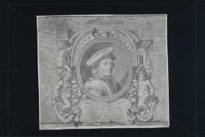 Vita. d. Ioannis Baptistae ex archaetÿpo Andreae Sarti flor. pict. celeberr. ad uiuum expressa. serenissimo Cosmo II Magn. Etr. Duc.III.