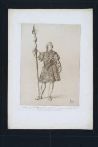 Costume della guardia della porta del re Luigi XV
