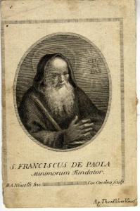 S.Franciscus de Paola minimorum fundator