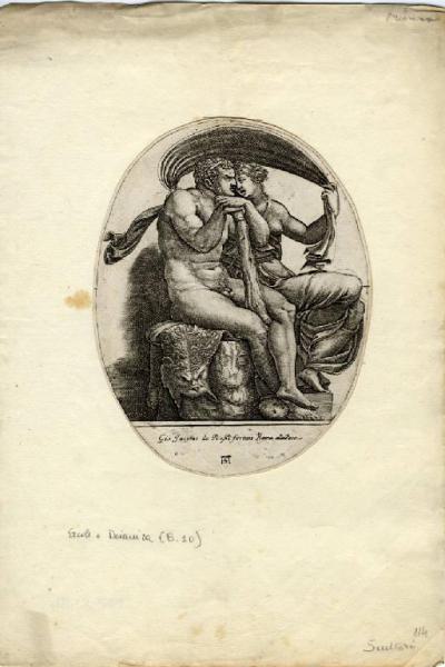 Ercole e una donna seduti