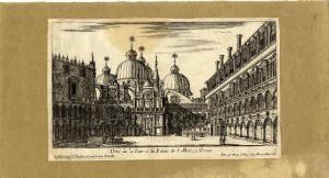 Veüe de la Cour et du Palais de S. Marc, a Venise