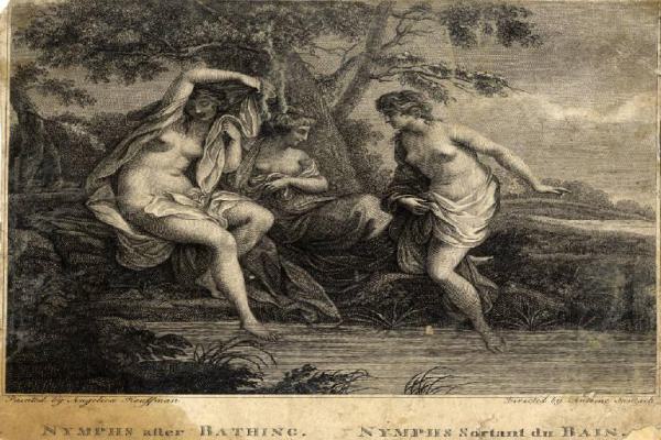 Nymphs after bathing