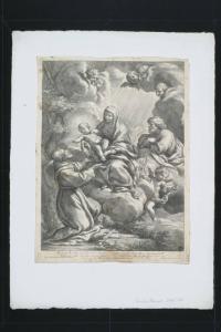 San Francesco d'Assisi riceve Gesu' Bambino dalla Madonna