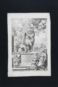 Ferdinando IV circondato da figure allegoriche