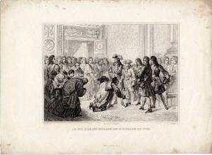 Le duc d'Anjou declare roi d'Espagne en 1700