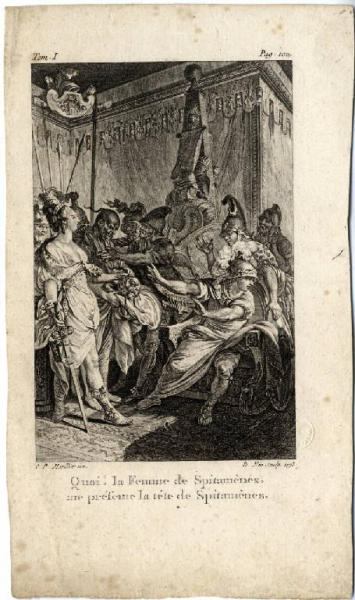Alessandro Magno riceve la testa di Spitamene
