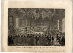Seance extraordinaire tenue par Louis XVI, au palais, le 19 Novembre 1787