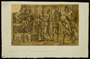 Santa Cecilia rifiuta di venerare la statua di Giove
