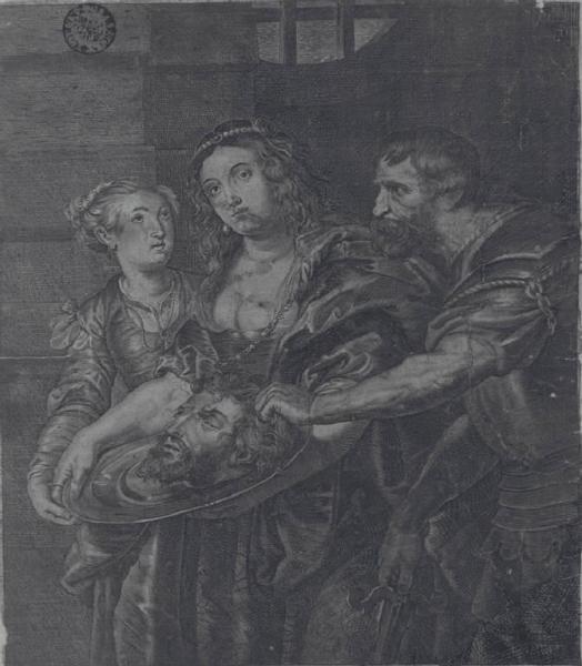 Carnefice offre a Salomè la testa di San Giovanni Battista