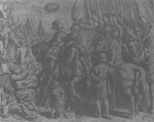 Esercito crociato con stemma dei Barberini